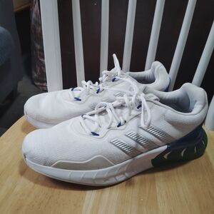 adidas White and Blue Sneakers